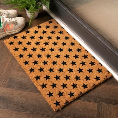 Felpudo con estampado de estrellas