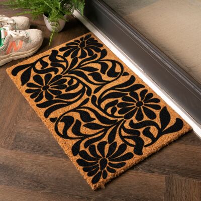 Flower Swirls Doormat