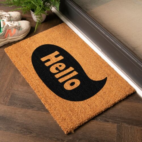 Hello Speech Bubble Doormat