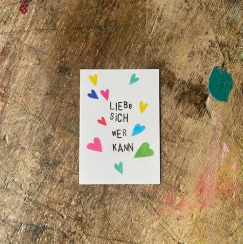 Sticker "Liebe sich wer kann"