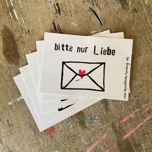 Sticker "bitte nur liebe Briefe"