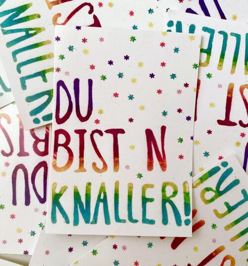 Sticker  "Du bistn Knaller"