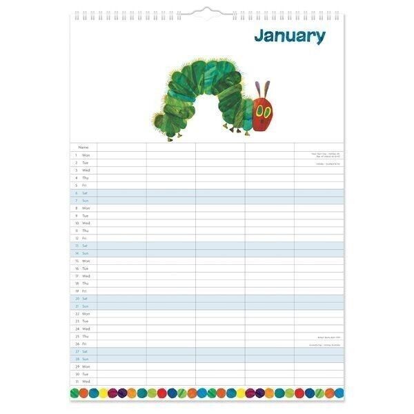 achat-calendrier-familial-2024-hungry-caterpillar-a3-en-gros