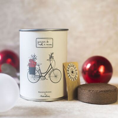 Sowing kit "Christmas bike"