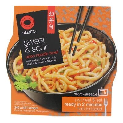 Sweet & Sour Instant Ramen Bowl Noodles - Sweet & Sour (OBENTO) 240 G
