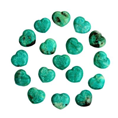 Amazonite Pocket Heart Crystal (30mm)