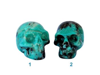 Crâne de cristal d'amazonite 2
