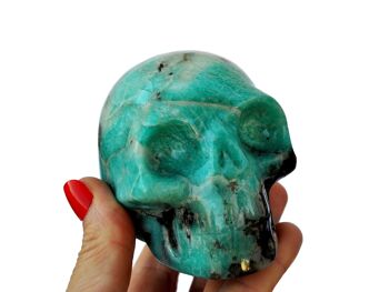 Crâne de cristal d'amazonite 7