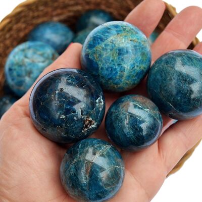 Blue Apatite Sphere Stone (25mm - 40mm)