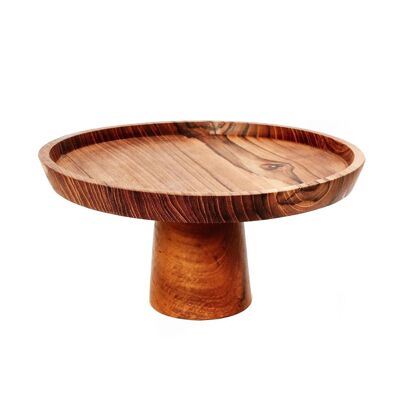 Piatto per torta di radice di teak - M