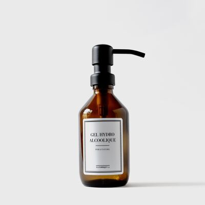 Amber Glass Apothecary Bottle - Hydroalcoholic Gel - Refillable