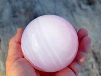 Sphère de Calcite Mangano Rose (60mm - 75mm) 5