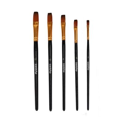 Set of 5 flat brushes