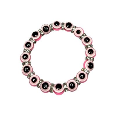 Evil Eye Bracelet, Pink
