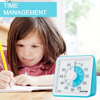 Minuterie visuelle de 60 minutes - Minuterie d'horloge pour les enfants 8