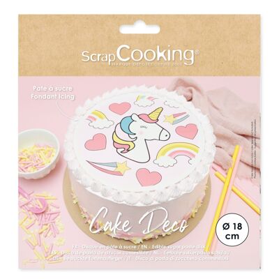Disco PAS Ø18 cm - 45g - Unicorno
