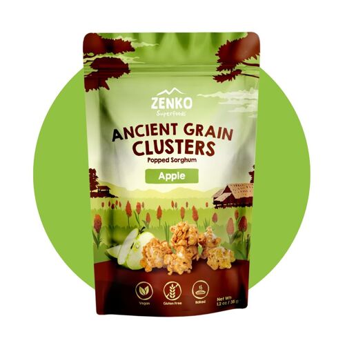 Ancient Grain Clusters - Apple (Better than popcorn!) 24 x 35g