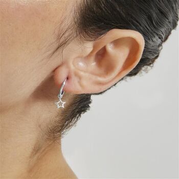 Boucles d'oreilles essentielles en argent sterling 925 4