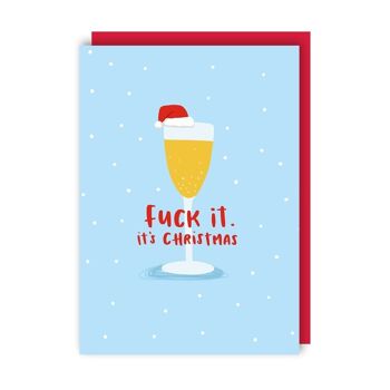 Fuck It Lot de 6 cartes de vœux de Noël 1