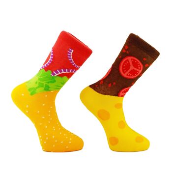 Chaussettes burger taille 36 - 40 1