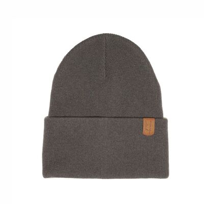 Cappello JAMES in lana merino grigio tortora