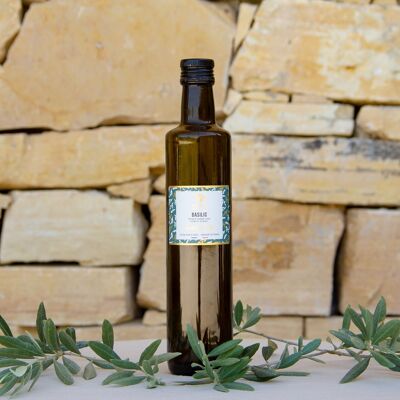 Olio di oliva al basilico 50cl