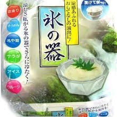 Tazón de hielo - molde para tazón de helado (hacer fideos fríos o ensaladas de frutas)