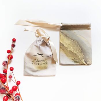 Pochette cadeau durable 'Merry Christmas' Gold Bauble 5