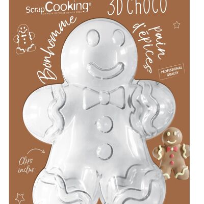 3D chocolate mold Gingerbread man