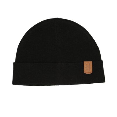 JOE black merino wool hat