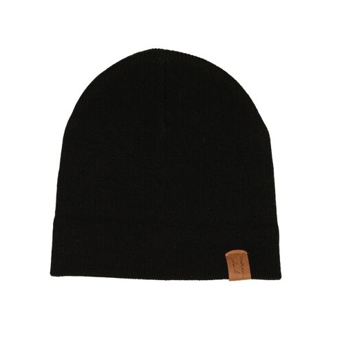 Bonnet en laine merino JIM noir