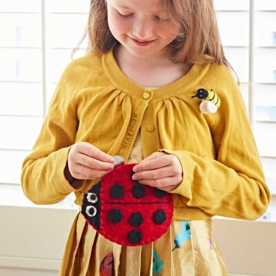 Felt Ladybird Purse - Gift for Kids