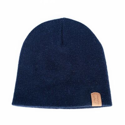 Cappello in lana merino JIM blu scuro