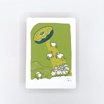 Decoration Poster Donuts Sheep A5