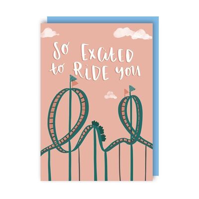 Paquete de 6 tarjetas de San Valentín Ride You Rollercoaster