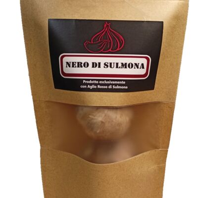 Aglio Nero "Nerodisulmona", 2 Bulbi; Prodotto con il pregiato Aglio Rosso di Sulmona; (Abruzzo, Italia)