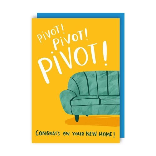 Pivot! New Home Friends Themed Card pack of 6