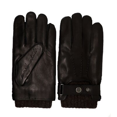 Leather gloves HELORY brown