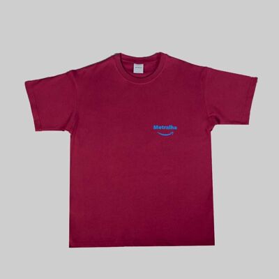 T-SHIRT CONTRÔLE (BORDEAUX/BLEU)