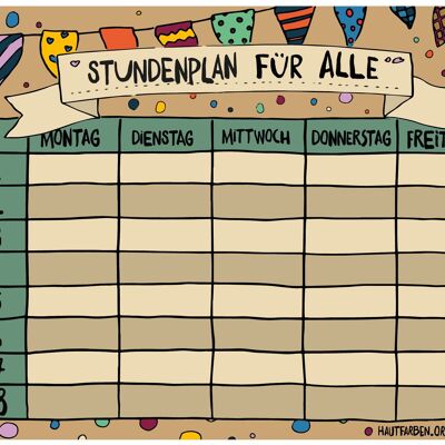 Horaires pour tout le monde