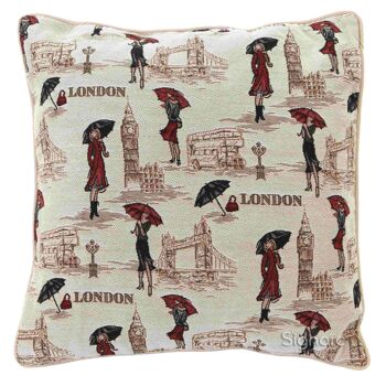 Miss London - Housse de coussin 45cm*45cm 1