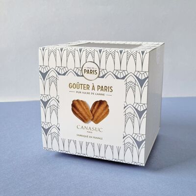 "  Taste in Paris", sugars in the shape of golden and delicious Madeleines.