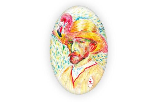 Broche culturelle Vincent Van Gogh Flamant + ebook culturel