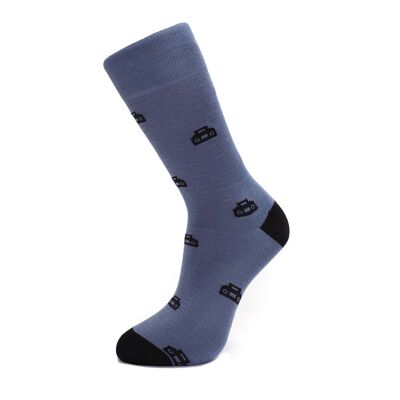 Blaue Boombox-Socken