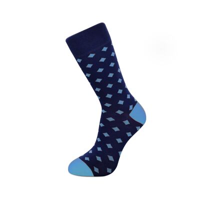 Blue Diamonds Bamboo Socks