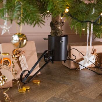 Support d'arbre de Noël traditionnel noir - Par Harbour Housewares 3