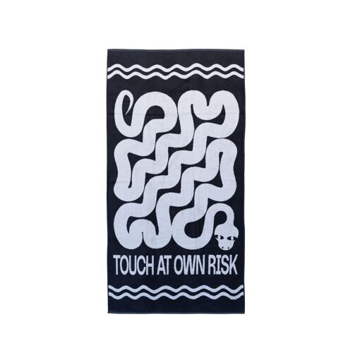 Touch at Own Risk Beach Towel