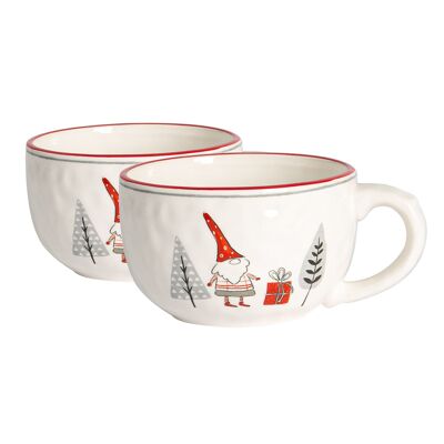 Tasse à cappuccino de Noël Nicola Spring - 500 ml - Patchwork