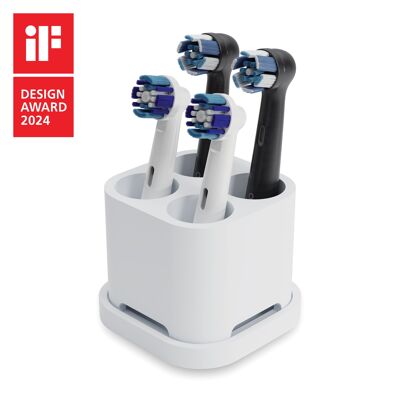 Porte-brosse à dents et tête de brosse (lot de 4)