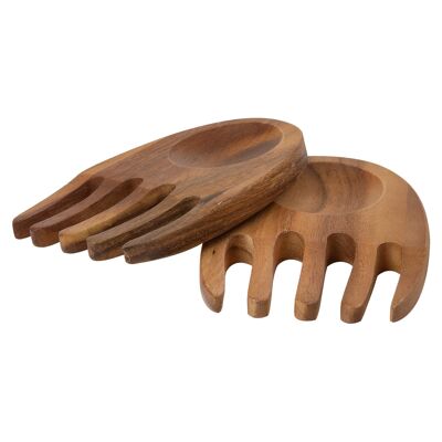 Tuscany Wooden Salad Hands - Brown - By T&G